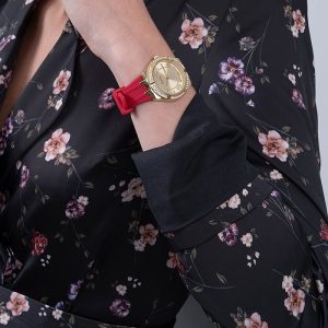 Montre femme Guess Cosmo réf. GW0034L6, mouvement quartz, boîtier 36 mm, acier inoxydable, silicone – vue principale, Horlova Maroc