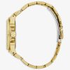 Montre femme Guess Envy 38 mm réf. GW0878L2, cadran doré, bracelet acier, mouvement quartz chronographe – vue rapprochée