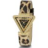 Montre femme Guess Fame 34 mm réf. GW0504L3, bracelet cuir, mouvement quartz – vue rapprochée