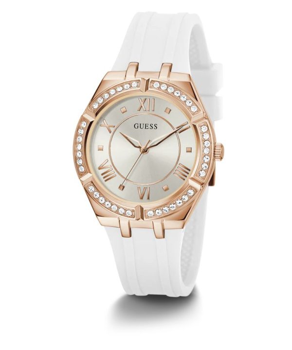 Montre femme Guess Féminine réf. GW0034L2, boîtier 36 mm, acier inoxydable, silicone, verre minéral – deuxième vue