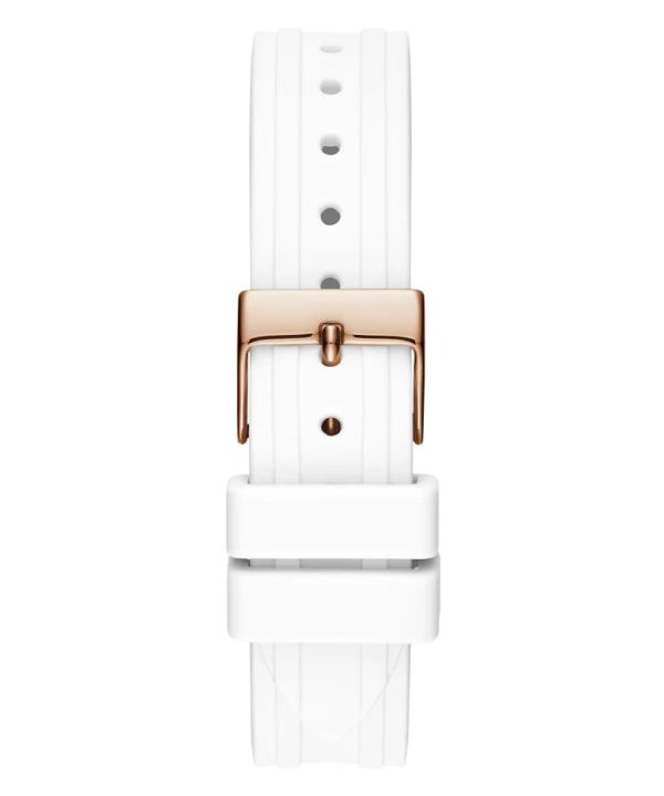 Montre femme Guess Féminine réf. GW0034L2, boîtier 36 mm, acier inoxydable, silicone, verre minéral – troisième vue