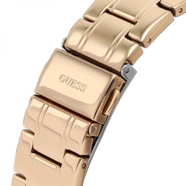 Montre femme Guess réf. GW0111L3, mouvement quartz, acier inoxydable – quatrième vue – Horlova Maroc