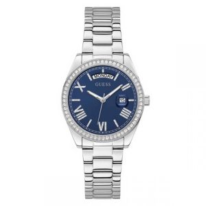 Montre femme Guess réf. GW0307L1, mouvement quartz, acier inoxydable – vue principale, Horlova Maroc