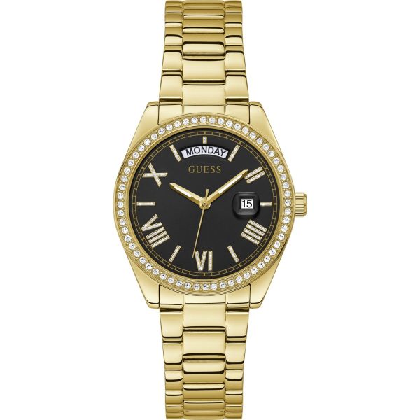Montre femme Guess réf. GW0307L2, mouvement quartz, acier inoxydable – vue principale, Horlova Maroc