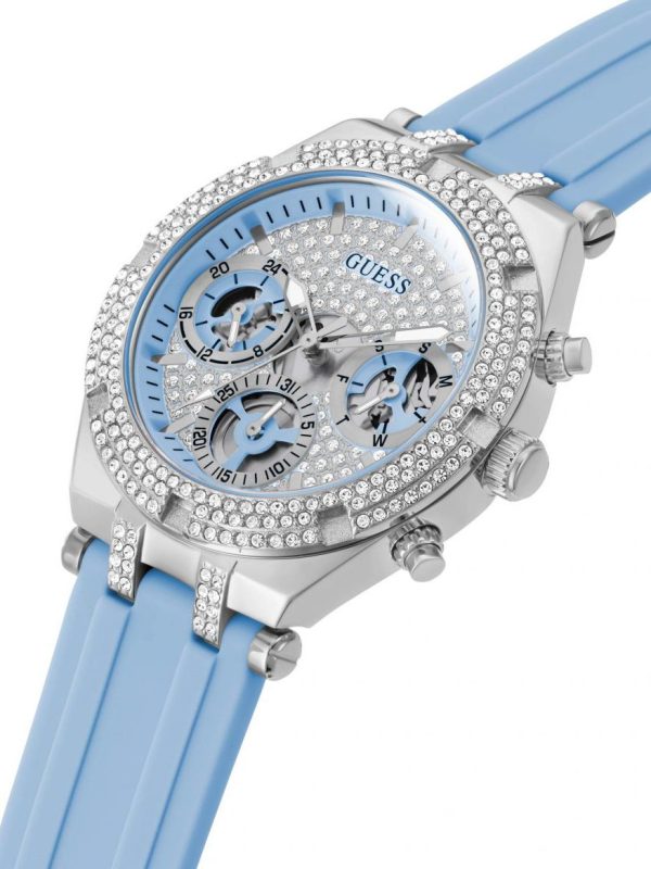 Montre femme Guess Héritière réf. GW0407L1, mouvement quartz, boîtier 38 mm, silicone – deuxième vue