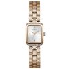Montre femme Guess Isla 22 mm réf. GW0865L3, cadran argenté, bracelet acier, mouvement quartz – vue de face | Horlova Maroc