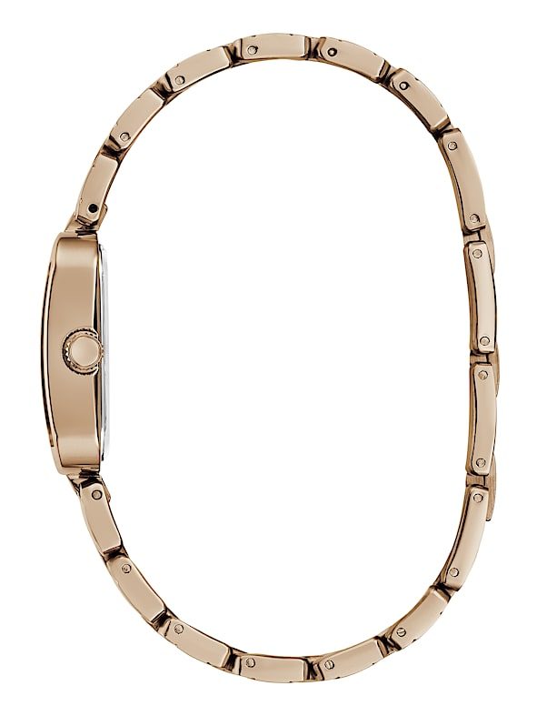 Montre femme Guess Isla 22 mm réf. GW0865L3, cadran argenté, bracelet acier, mouvement quartz – autre angle