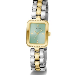 Montre femme Guess Isla 22 mm réf. GW0865L4, bracelet acier, mouvement quartz – vue de face | Horlova Maroc