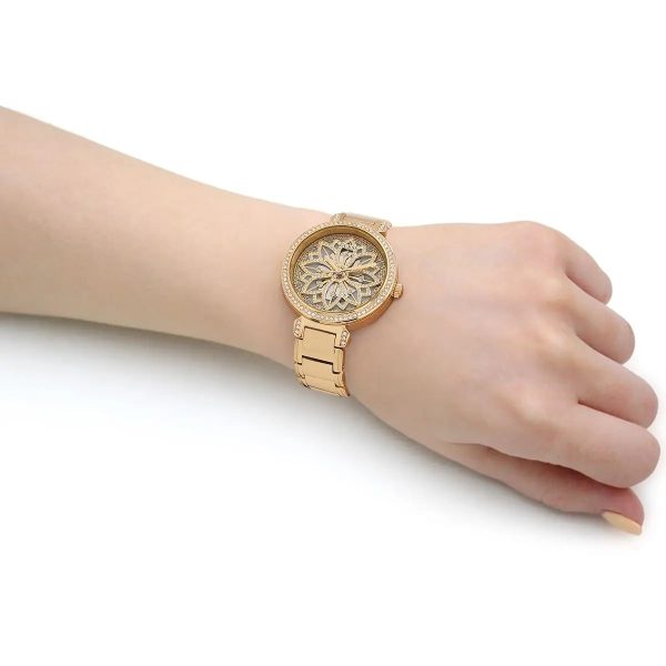 Montre femme Guess Lily réf. GW0528L2, mouvement quartz, boîtier 36 mm, acier inoxydable, verre minéral – quatrième vue