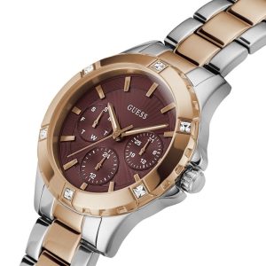Montre femme Guess Mist réf. GW0723L2, mouvement quartz, boîtier 35 mm, acier inoxydable, verre minéral – vue principale, Horlova Maroc