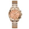 Montre femme Guess Phoebe Glamour réf. GW0696L3, mouvement quartz, boîtier 38 mm, acier inoxydable – vue principale, Horlova Maroc
