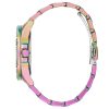 Montre femme Guess Queen Roseiridescente 40 mm réf. GW0464L4, cadran rose, bracelet acier – autre angle