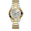 Montre femme Guess Sunray 35 mm réf. GW0616L2, bracelet acier, mouvement quartz – vue de face | Horlova Maroc