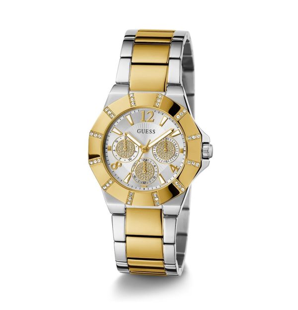 Montre femme Guess Sunray 35 mm réf. GW0616L2, bracelet acier, mouvement quartz – autre angle