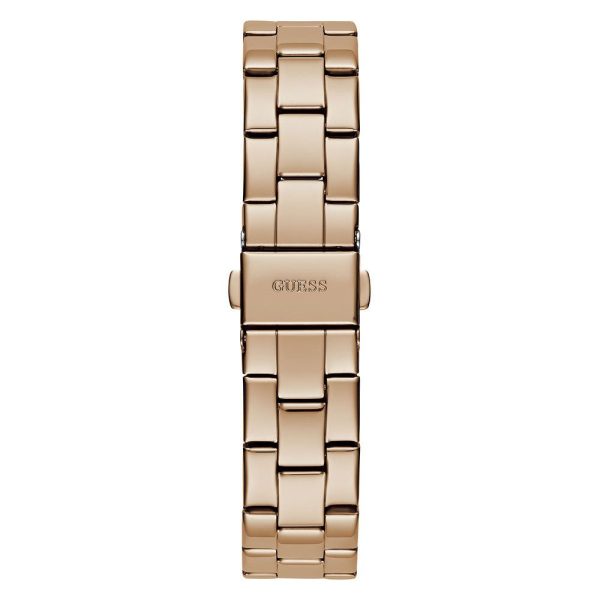Montre femme Guess Tri Plaque 22 mm réf. GW0675L3, bracelet acier, mouvement quartz – vue de trois-quarts
