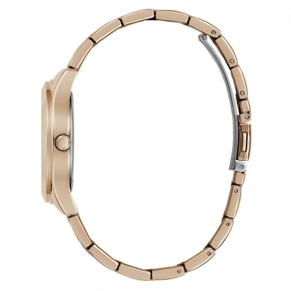Montre femme Guess Tri Plaque 22 mm réf. GW0675L3, bracelet acier, mouvement quartz – autre angle
