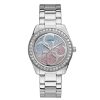 Montre femme Guess Twist 40 mm réf. W1201L1, bracelet acier, mouvement quartz – vue de face | Horlova Maroc