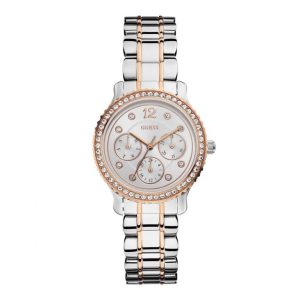 Montre femme Guess réf. W0305L3, mouvement quartz, acier inoxydable – deuxième vue – Horlova Maroc