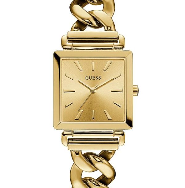 Montre femme Guess réf. W1029L2, bracelet silicone, mouvement quartz chronographe – vue de trois-quarts