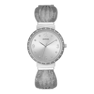 Montre femme Guess réf. W1083L1, mouvement quartz, acier inoxydable – vue principale, Horlova Maroc