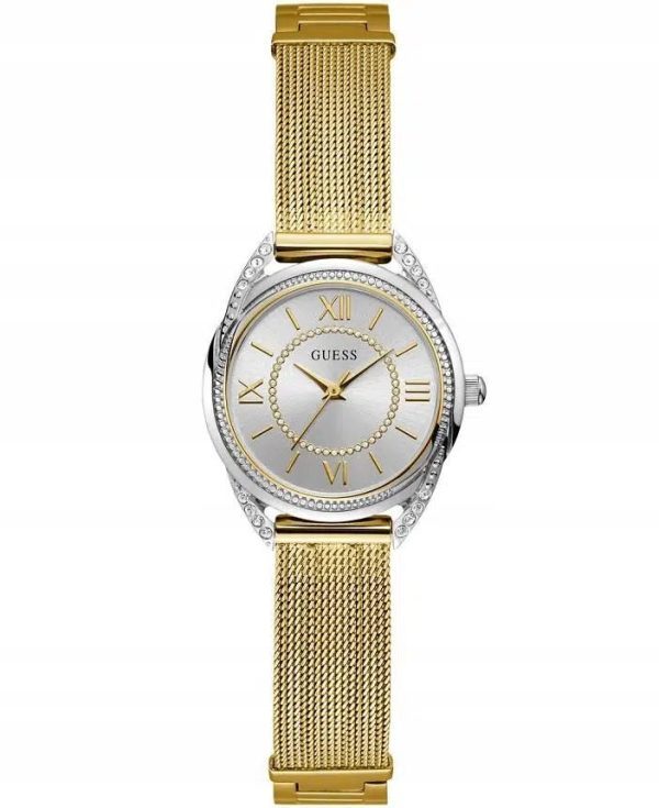 Montre femme Guess réf. W1084L2, mouvement quartz, acier inoxydable – deuxième vue – Horlova Maroc