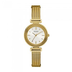 Montre femme Guess réf. W1152L2, mouvement quartz, acier inoxydable – vue principale, Horlova Maroc