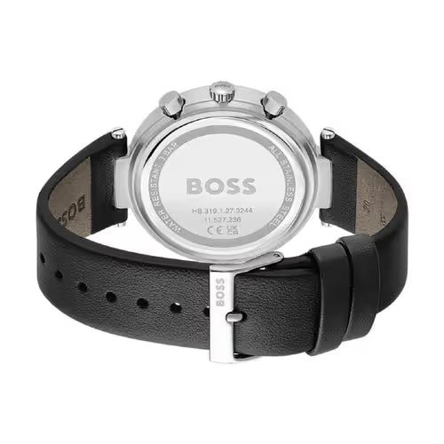 Montre femme Hugo Boss Andra réf. 1502689, mouvement quartz, boîtier 39 mm, acier inoxydable, cuir, verre minéral – troisième vue