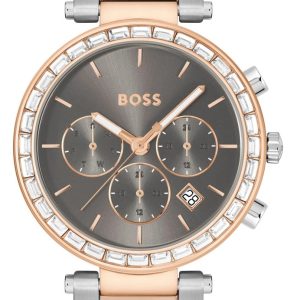 Montre femme Hugo Boss Andra réf. 1502690, mouvement quartz, boîtier 39 mm, acier inoxydable, verre minéral – vue principale, Horlova Maroc
