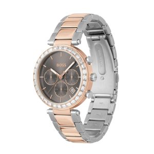 Montre femme Hugo Boss Andra réf. 1502690, mouvement quartz, boîtier 39 mm, acier inoxydable, verre minéral, étanche 30 m – deuxième vue