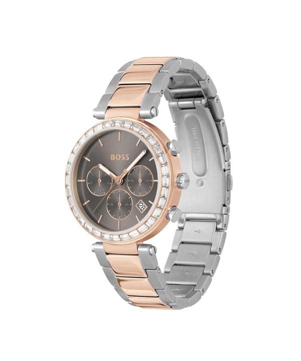 Montre femme Hugo Boss Andra réf. 1502690, mouvement quartz, boîtier 39 mm, acier inoxydable, verre minéral, étanche 30 m – deuxième vue