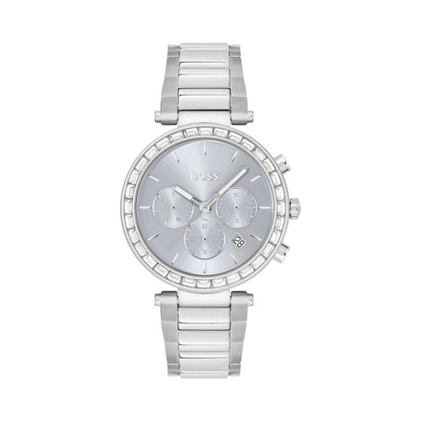 Montre femme Hugo Boss Andra réf. 1502692, mouvement quartz, boîtier 39 mm, acier inoxydable, verre minéral – vue principale, Horlova Maroc