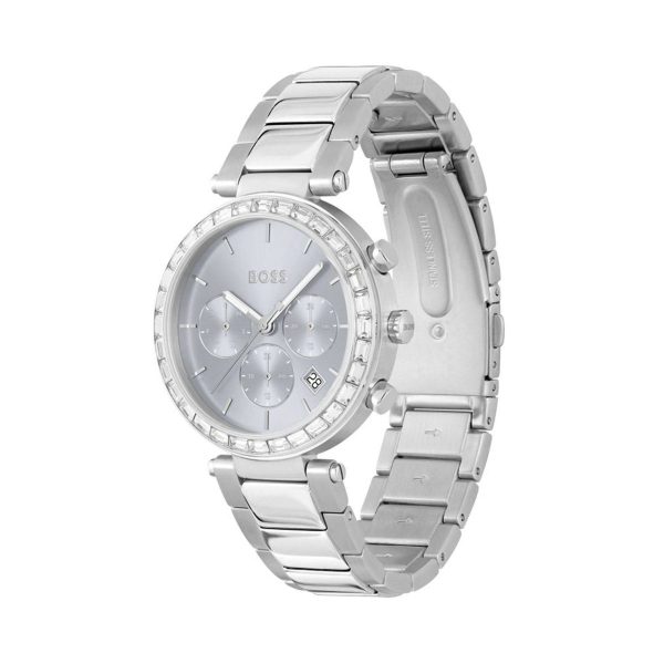 Montre femme Hugo Boss Andra réf. 1502692, mouvement quartz, boîtier 39 mm, acier inoxydable, verre minéral, étanche 30 m – deuxième vue