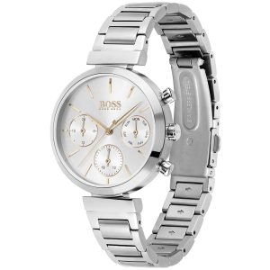 Montre femme Hugo Boss Flawless réf. 1502530, chronographe quartz, boîtier 36 mm, acier inoxydable, verre minéral – deuxième vue