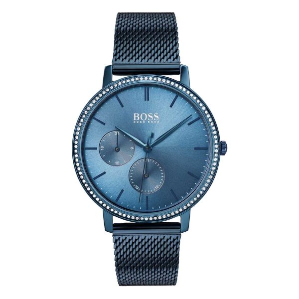 Montre femme Hugo Boss Infinity réf. 1502518, mouvement quartz, boîtier 35 mm, acier inoxydable – vue principale, Horlova Maroc