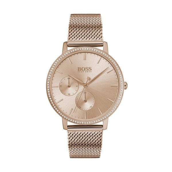 Montre femme Hugo Boss Infinity réf. 1502519, mouvement quartz, boîtier 35 mm, acier inoxydable – vue principale, Horlova Maroc