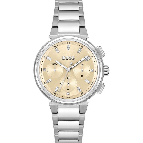 Montre femme Hugo Boss ONE réf. 1502676, mouvement quartz, boîtier 38 mm, acier inoxydable, verre minéral – vue principale, Horlova Maroc