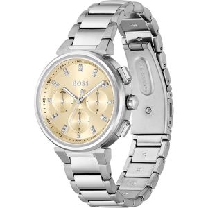 Montre femme Hugo Boss ONE réf. 1502676, mouvement quartz, boîtier 38 mm, acier inoxydable, verre minéral, étanche 30 m – deuxième vue