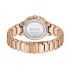 Montre femme Hugo Boss ONE réf. 1502678, chronographe quartz, boîtier 38 mm, acier inoxydable, verre minéral, étanche 30 m – troisième vue