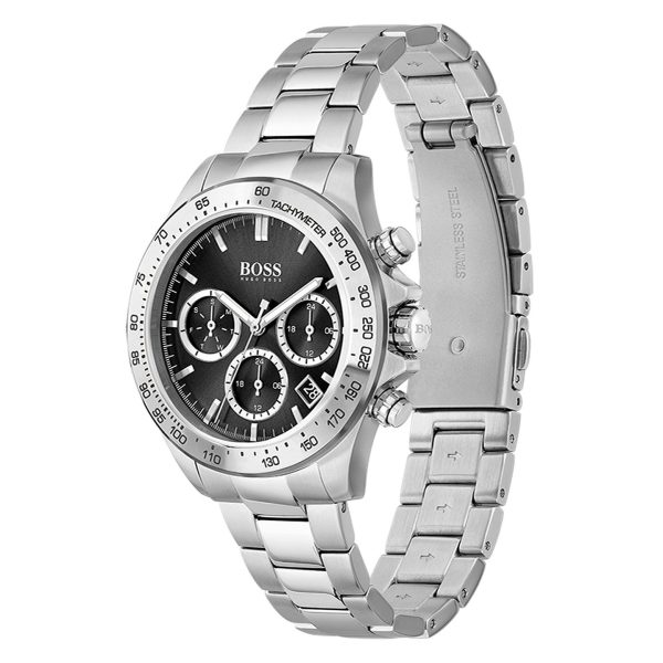 Montre femme Hugo Boss Professional réf. 1502614, bracelet cuir, mouvement quartz chronographe – vue de face | Horlova Maroc