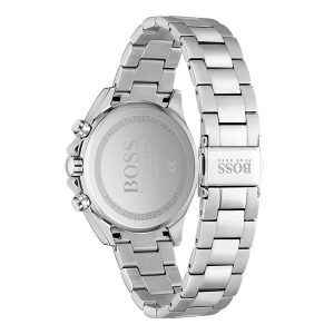 Montre femme Hugo Boss Professional réf. 1502614, bracelet cuir, mouvement quartz chronographe – vue de trois-quarts