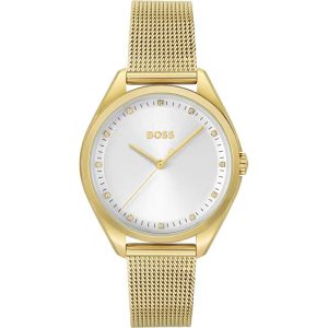 Montre femme Hugo Boss Saya réf. 1502669, mouvement quartz, boîtier 37 mm, acier inoxydable, verre minéral – vue principale, Horlova Maroc