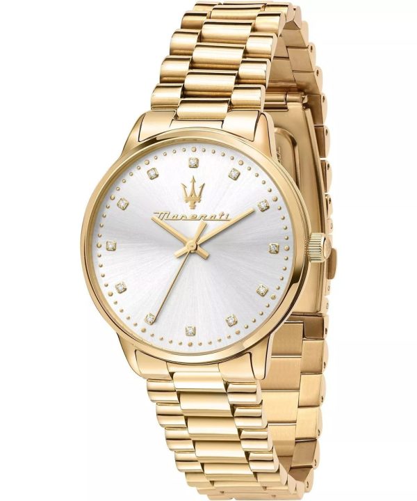 Montre femme Maserati réf. R8853147503, mouvement quartz, boîtier 36 mm, acier inoxydable, verre minéral – vue principale, Horlova Maroc