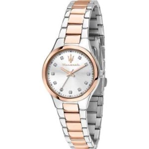 Montre femme Maserati Attrazione réf. R8853151502, mouvement quartz, boîtier 30 mm, acier inoxydable – vue principale, Horlova Maroc