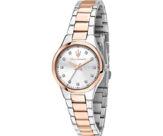Montre femme Maserati Attrazione réf. R8853151502, mouvement quartz, boîtier 30 mm, acier inoxydable – vue principale, Horlova Maroc