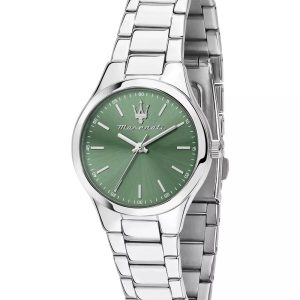 Montre femme Maserati Attrazione réf. R8853151508, mouvement quartz, boîtier 30 mm, acier inoxydable – vue principale, Horlova Maroc