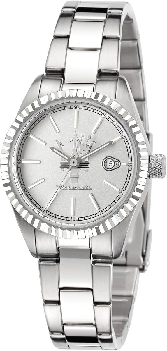 Montre femme Maserati Competizione réf. R8853100503, mouvement quartz, boîtier 31 mm, acier inoxydable – vue principale, Horlova Maroc