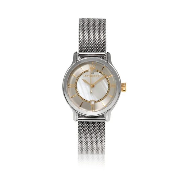 Montre femme Maserati Epoca réf. R8853118504, mouvement quartz, boîtier 34 mm, acier inoxydable – vue principale, Horlova Maroc
