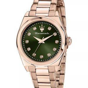 Montre femme Maserati Velocità réf. R8853152501, mouvement quartz, boîtier 35 mm, acier inoxydable – vue principale, Horlova Maroc
