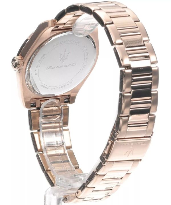 Montre femme Maserati Velocità réf. R8853152501, mouvement quartz, boîtier 35 mm, acier inoxydable, verre minéral – quatrième vue