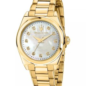 Montre femme Maserati Velocità réf. R8853152502, mouvement quartz, boîtier 35 mm, acier inoxydable – vue principale, Horlova Maroc